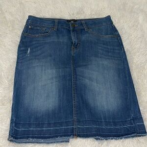 Gap Dark Wash Denim Midi Skirt